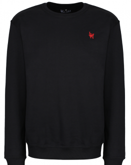 LDN Crew Neck Sweatshirt Black_Red v01